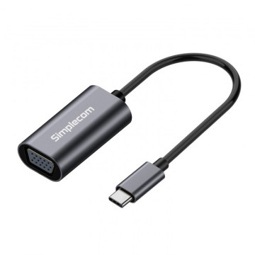 Simplecom DA104 USB-C to VGA Adapter Full HD 1080p - Image 1