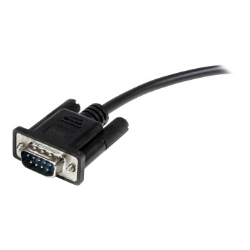 StarTech MXT1002MBK 2M DB9/RS232 SERIAL CABLE, M/F, BLACK, LTW - Image 1