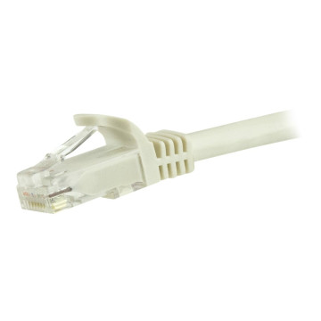 StarTech N6PATC3MWH CAT6 ETHERNET CABLE 3M WHITE 650MHZ 100W SNAGLESS PATCH CORD LTW - Image 1