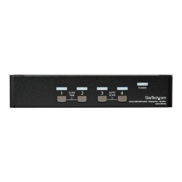 StarTech SV431DPUA2 4 PORT SINGLE DISPLAYPORT KVM SWITCH, 4K (60HZ), USB, 3YR - Image 1