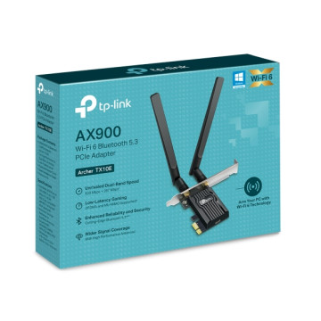 TP-LINK ARCHER TX10E AX900 Wi-Fi 6 Bluetooth PCIe Adapter Dual bands 287Mbps at 2.4 GHz + 600Mbps at 5 GHz - Image 1