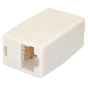 StarTech RJ45COUPLER Cat5e RJ45 Modular Inline Coupler - Network coupler - RJ-45 (F) - RJ-45 (F) - 1 x RJ-45 Network Female - 1 x RJ-45 Network Female - Beige - Image 1