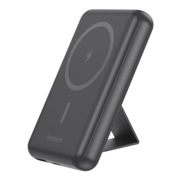 Choetech 6932112105776 B662-BK USB-A + USB-C + Wireless Magnetic Power bank 5000mAh (Black) - Image 1