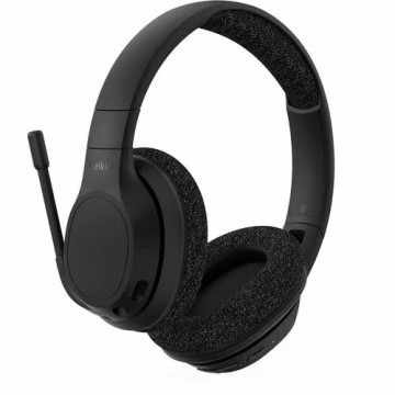 Belkin AUD005BTBLK SoundForm Adapt Wired/Wireless Over-the-ear, Over-the-head Stereo Headset - Binaural - Circumaural - 914.4 cm - Bluetooth - Noise Canceling - Mini-phone (3.5mm), USB Type C - Image 1
