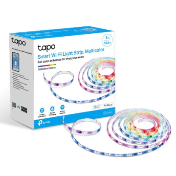 TP-LINK TAPO L920-5 Smart Wi-Fi Light Strip, Multicolor, Pu Coating For External Protection, Voice Control, 50 Colour Zones, No Hub Required, 5000×10× - Image 1