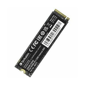 Verbatim 49373 Vi3000 256 GB Solid State Drive - M.2 2280 Internal - PCI Express NVMe (PCI Express NVMe 3.0 x4) - Motherboard, Notebook, Desktop PC Device Supported - 3100 MB/s Maximum Read Transfer Rate - Image 1