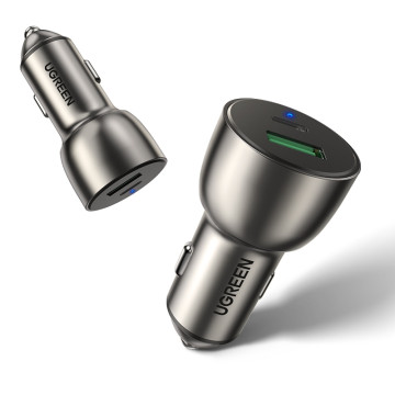 UGREEN 6957303869800 60980 36W PD QC 3.0 Dual Fast Car Charger USB-3.0 + USB-C - Image 1