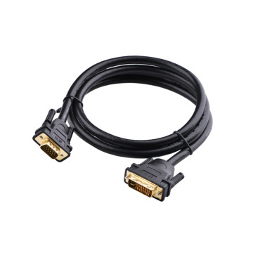 UGREEN 6957303866175 11617 DVI ( 24+5) male to VGA male cable 1.5M Black - Image 1