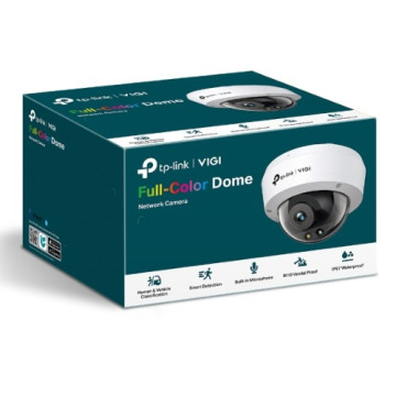 TP-LINK VIGI C240(2.8MM) VIGI 4MP C240(2.8mm) Full-Color Dome Network Camera, 2.8mm Lens, Smart Detection, 3YW - Image 1