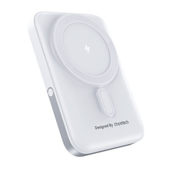 Choetech 6932112108043 B743WH 10000mAh 20W MagLeap Wireless Power Bank White with Phone Holder - Image 1