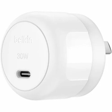 Belkin WCA008AU1MWH-B6 BoostCharge 30 W AC Adapter - Universal Adapter - 1 USB Type-C - For iPhone, Charger, iPad Air, iPad mini, iPad Pro - 1.01 m Cable - Image 1
