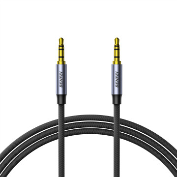 BENFEI 6971785944596 000427GY-10M 3.5mm TRRS Male to Male Audio Cable, 4-Pole Stereo Mic Aux Cable, Nylon Braided Headphone Jack Cord - Image 1