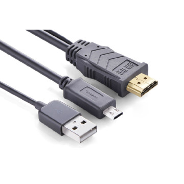 UGREEN 6957303821396 20139 MHL Micro USB 11Pin to HDMI Adapter Cable 2M - Image 1
