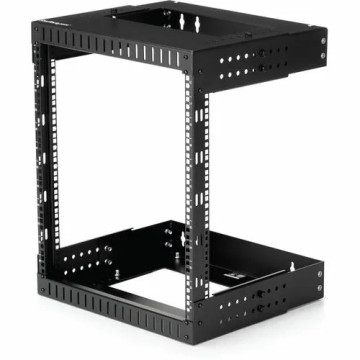 StarTech RK12WALLOA 2-Post 12U Heavy-Duty Wall Mount Network Rack, 19" Open Frame Server Rack with Adjustable Depth, Data Rack for IT Equipment~ - 2-Post 12U open frame network rack with adjustable depth (12-20in) - Durable heavy-duty 19" data s - Image 1