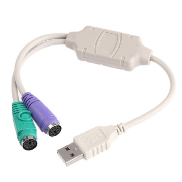 N/A UST-PS2 USB to PS/2 Adapter Converter Cable for Keyboard Mouse PC Laptop PS2 - Image 1