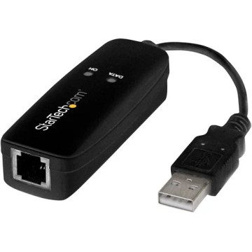 StarTech USB56KEMH2 Data/Fax Modem - USB 2.0 Type A - 56 kbit/s - Desktop - ITU-T V.17, ITU-T V.29, ITU-T V.27, ITU-T V.21 channel 2 Fax Technology - ITU-T V.90, ITU-T V.92, ITU-T V.34, ITU-T V.32, ITU-T V.22bis, ITU-T V.22, ITU-T V.23, ITU-T V. - Image 1
