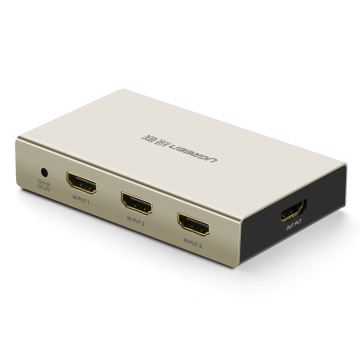 UGREEN 6957303842780 40278 3x1 HDMI Switch - Zinc Alloy - Image 1