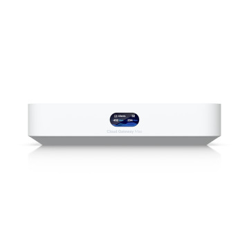 Ubiquiti UCG-MAX CLOUD GATEWAY MAX, 30+DEVICES, 300+USERS, (5)2.5 GbE,2.3 Gbps, 1YR - Image 1