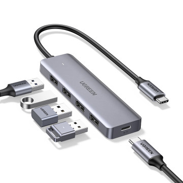 UGREEN 6957303873364 70336 USB Type-C to 4 Port USB 3.0 Hub - Image 1