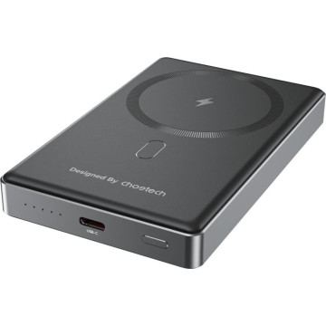 Choetech 6932112107930 B739-BK 20W Slim USB-C 10000mAh Magnetic Power Bank - Black - Image 1