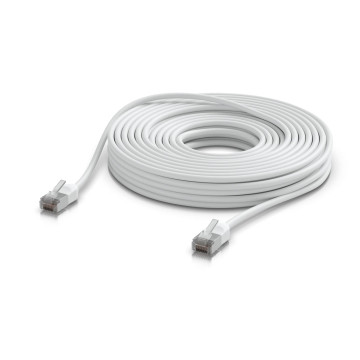 Ubiquiti UACC-CABLE-PATCH-OUTDOOR-C6A-15M-W UniFi Premium Patch Cable Outdoor, 15M, White, Ultra-thin, Rugged, Shielded Patch, Designed &Optimized, For 10 GbE Networking - Image 1