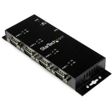 StarTech ICUSB2324I Serial Hub - Wall Mountable - 1 - TAA Compliant - USB - PC, Mac, Linux - 4 x Number of Serial Ports External - 1 x Number of USB Ports - Image 1
