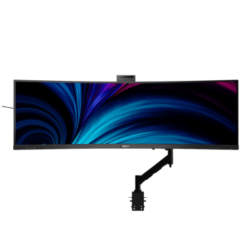 Philips 49B2U5900CH Mount Up! Bundle. 49" DQHD SuperWide Curved Monitor and Arm - Image 1