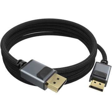 Choetech 6932112111722 XDD02-3M 16K 60Hz DP 2.1 Cable 80Gbps Braided for Gaming Monitor 3M - Image 1