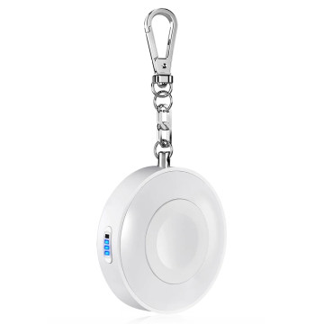 Choetech 6971824970227 T313 MFi 900mAh Magnetic Wireless Charger for Apple Watch Key-chain (White) - Image 1