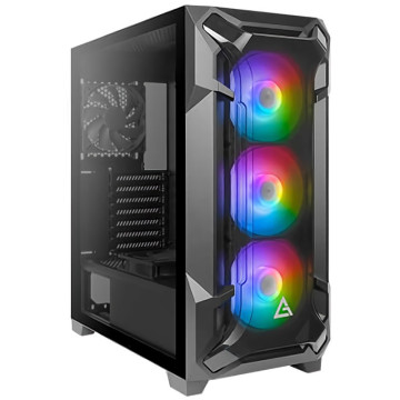 Antec DF600 FLUX High Airflow ARGB Tempered Glass Mid-Tower Case Black - Image 1
