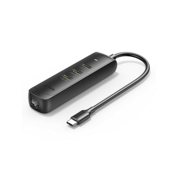 UGREEN 6957303856275 50627 USBC to x 3* USB3.0 Ports with RJ45 Gigabit Ethernet - Image 1