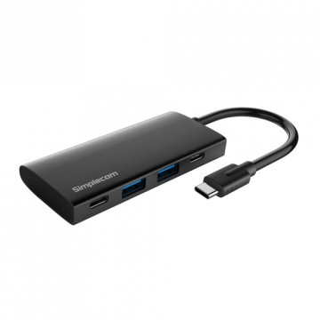 Simplecom CH382 USB 3.2 Gen 2 USB-C 4 Port 10Gbps Hub (2x USB-A and 2x USB-C) - Image 1