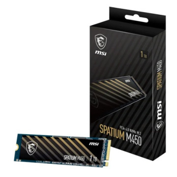 MSI SPATIUM M480 PRO PCIE 4.0 NVME M.2 1TB SSD, 1GB DDR4, Sequential Read up to 7400MB/s, Sequential Write up to 6000MB/s, 700 TBW, 5 Year Warranty - Image 1