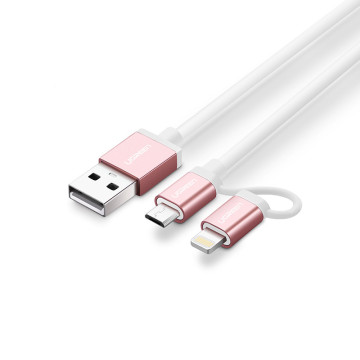 UGREEN 6957303834709 30470 2 in 1 Lead Syncing and Charging Data Cord 1m - Image 1