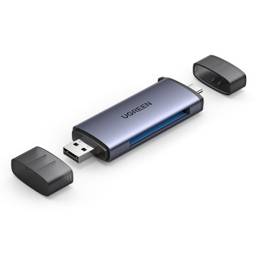 UGREEN 6957303859061 50906 Compact Flash card Reader, USB 3.0& USB C External Memory Card Adapter Type C OTG Converter for CF Compatible with iPhone 16/15 Pro Max, MacBook Air, Mac Mini, iPad, Galaxy S24 - Image 1