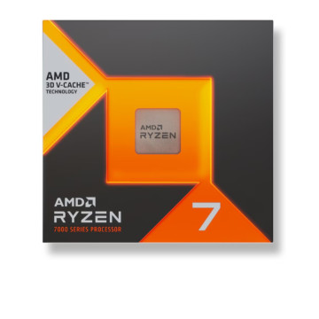 AMD 100-100002235WOF Ryzen 7 7700X3D, 8Cores/16Threads, 120 watts, Max Freq 4.5Ghz, 104MB Cache, WOF, Radeon™ Graphics - Image 1