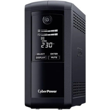 CyberPower VP700ELCD Systems Value Pro-- 700VA / 390W Line Interactive UPS - 1* 12V/7AH - 2 Yrs Adv. Replacement WTY Incl. internal Batteries - Image 1