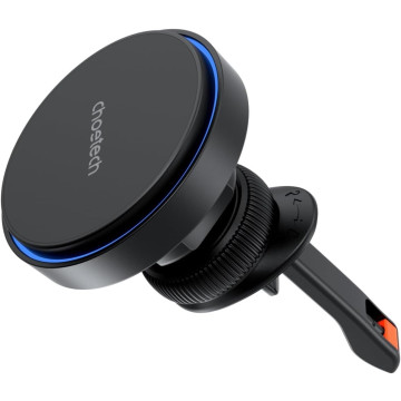 Choetech 6932112106377 T205-F 15W Magnetic Car Charger Holder LED Fast Wireless Mount - Image 1