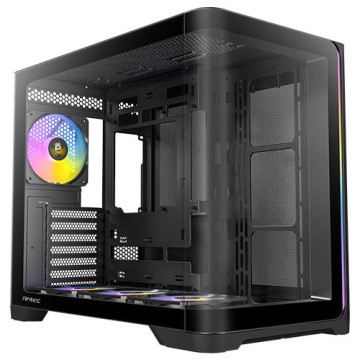 Antec C5 CURVE ARGB - Black, ATX/Micro-ATX/ITX, Curved TG, Dual Chamber, Back-Connect, 4xARGB PWM Fans, 360mm Rad, 410mm GPU, USB-C Gen2, 2Yr Wty - Image 1