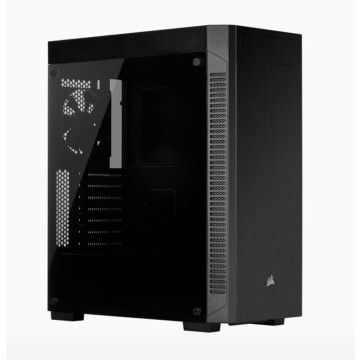 Corsair CC-9011183-WW 110R Tempered Glass ATX, USB 3.1 Type-A, 5x 120mm or 3x 140mm Cooling, 5.25' x 1, 2.5' x 2. Combo 3.5'/2.5' Tray.Mid Tower Gaming Case - Image 1