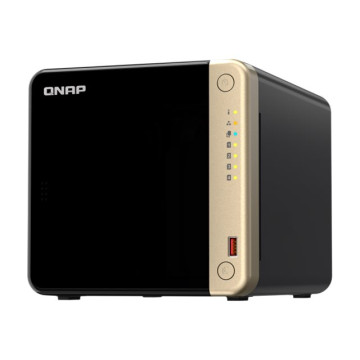 QNAP TS-464-8G 4-BAY NAS, 3.5"(0/4), CEL QC-2.9GHz, 8GB, 2.5GbE(2), M.2(2), PCIe, TWR, 3YR WTY - Image 1