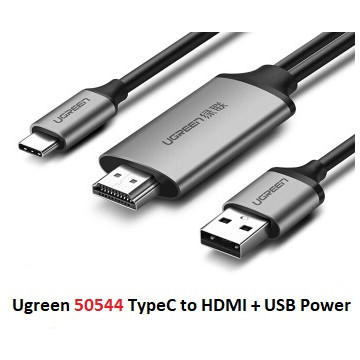 UGREEN 6957303855445 50544 USB Type-C to HDMI cable With USB power - Image 1