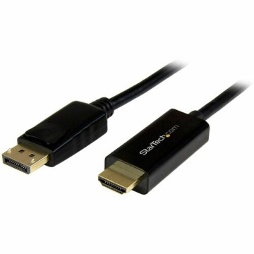 StarTech DP2HDMM2MB 6ft (2m) DisplayPort to HDMI Cable, 4K 30Hz Video, DP 1.2 to HDMI Adapter Cable Converter for HDMI Monitor/Display, Passive - 6.6ft/2m Passive DisplayPort to HDMI cable converter - 4K 30Hz/1080p/7.1 Audio/HDCP 1.4/DPCP; DP 1. - Image 1