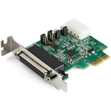 StarTech PEX4S953LP Multiport Serial Adapter - PCI Express 1.1 x1 - 4 x DB-9 RS-232 - Serial, Via Cable - 921.60 kbit/s - 16950 - Plug-in Card - Image 1
