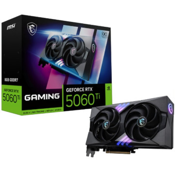 MSI GEFORCE RTX 5060 TI 8G GAMING OC nVidia GeForce RTX™ 5060 Ti 8G GAMING OC , PCI Express Gen 5 x16, Boost: 2647 MHz, CUDA 4608 Units, 8GB GDDR7, HDMI™ x 1 - Image 1