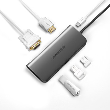 UGREEN 6957303853199 50319 USB-C 6 in 1 Multifunction Adapter - Image 1