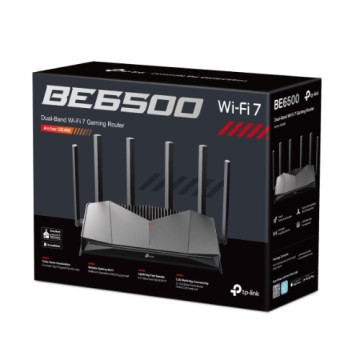 TP-LINK ARCHER GE400 ARCHER BE6500 WI-FI 7 DUAL-BAND GAMING ROUTER, EASYMESH, 2.5GbE(2), GbE(3), 3YR - Image 1