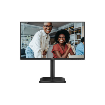 AOC 24E4UJ 23.8" IPS, 1080p 120Hz, 300 nits, 1500:1, 4ms/1ms, 96% NTSC, HDMI 1.4, DP 1.2, VGA, USB3.2×4, 2×2W speakers, fully adjustable stand, VESA - Image 1