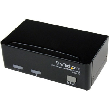 StarTech SV231USB 2 Port VGA USB KVM Switch - VGA KVM Switch - 1920x1440 - USB 2.0 - KVM Video Switch - Image 1
