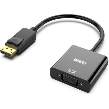 BENFEI B017Q80CSY 000099 DisplayPort to VGA Adapter 1080P Gold-Plated DP Male to VGA Female - Image 1